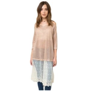Western Wear Tunic Top in Dusty Pink